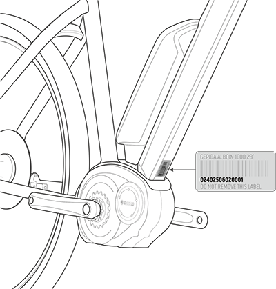ID matrica elektromos kerékpár